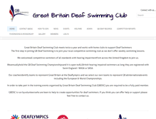 Tablet Screenshot of gbdeafswimming.org
